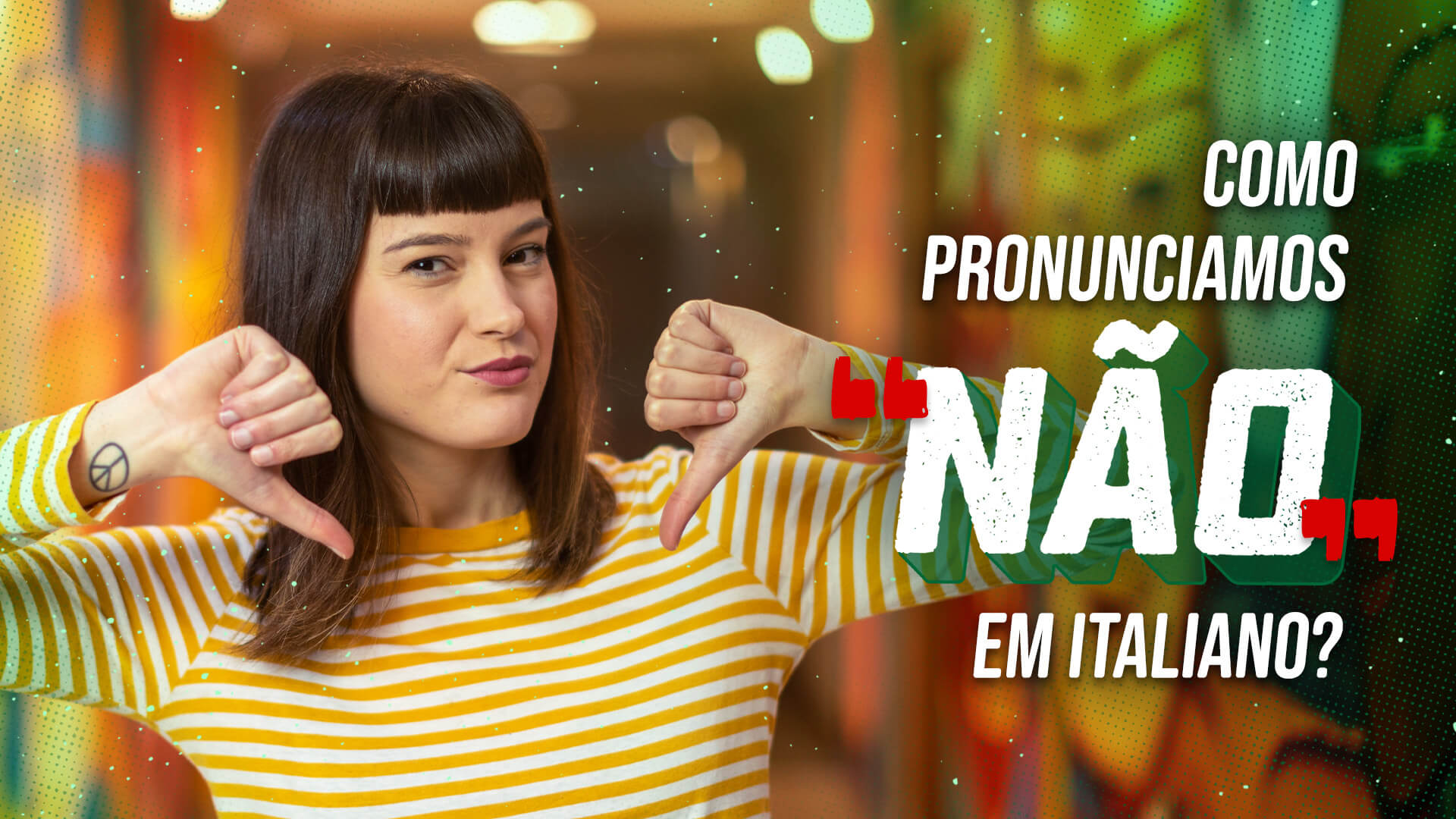 Como pronunciamos "não" em italiano?