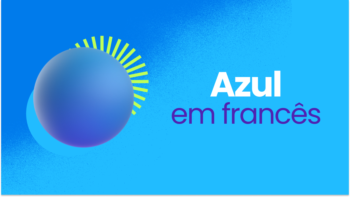azul em frances