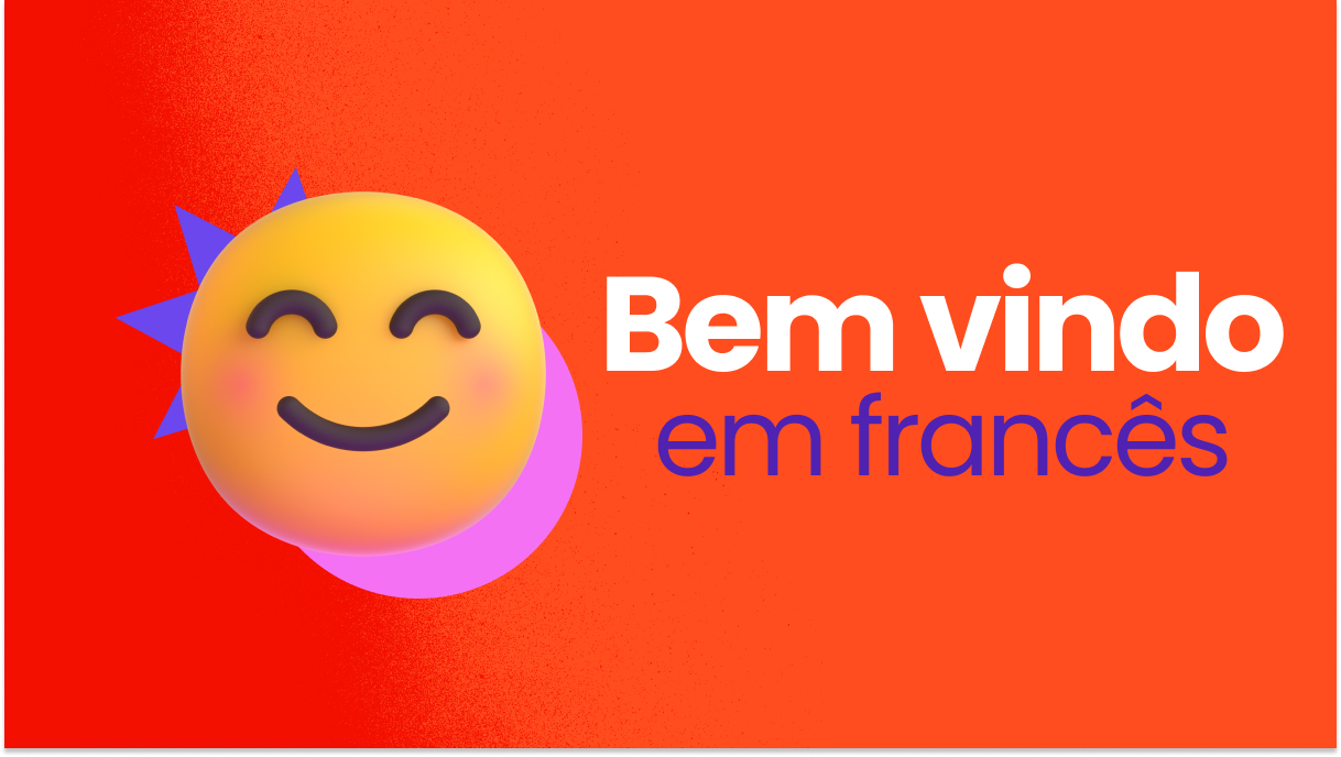 bem vindo em frances