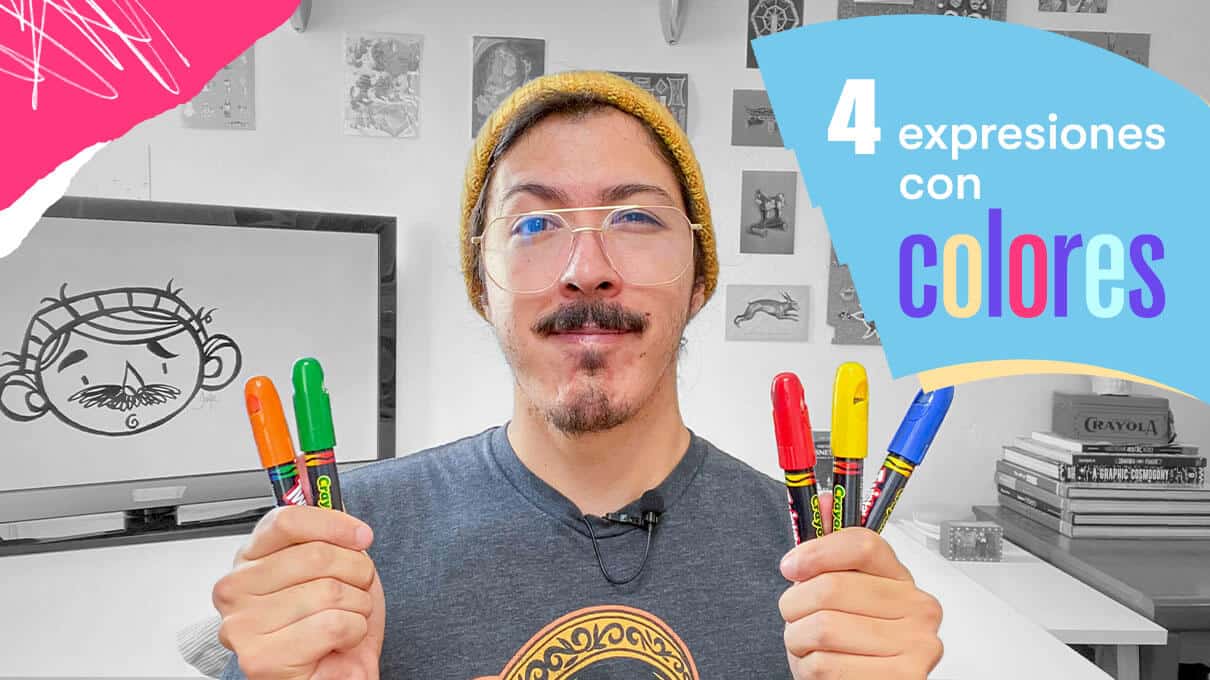 4 expresiones con colores