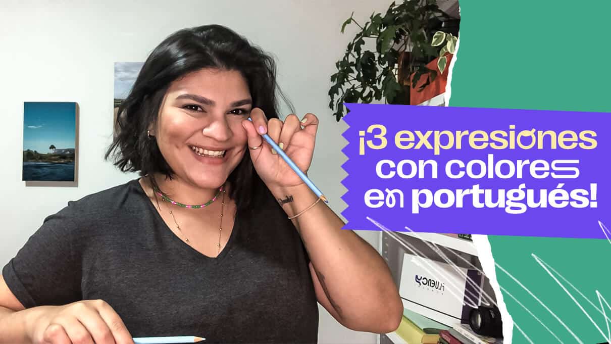 3 expresiones con colores en portugués